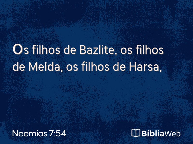 Neemias 7:54 em imagem para compartilhar