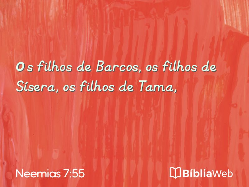 Neemias 7:55 em imagem para compartilhar