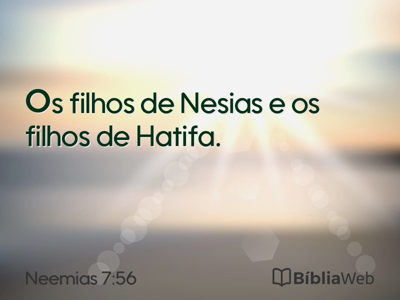 Neemias 7:56 em imagem para compartilhar