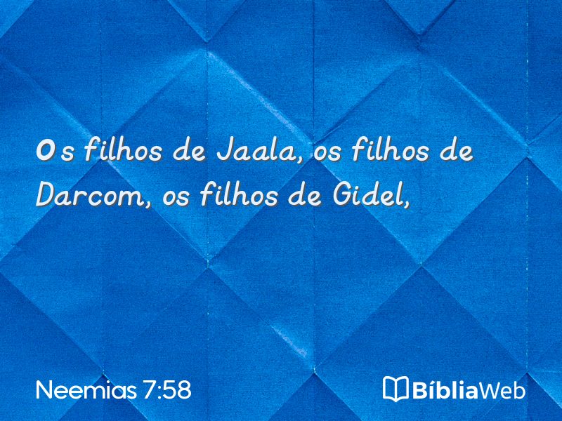 Neemias 7:58 em imagem para compartilhar