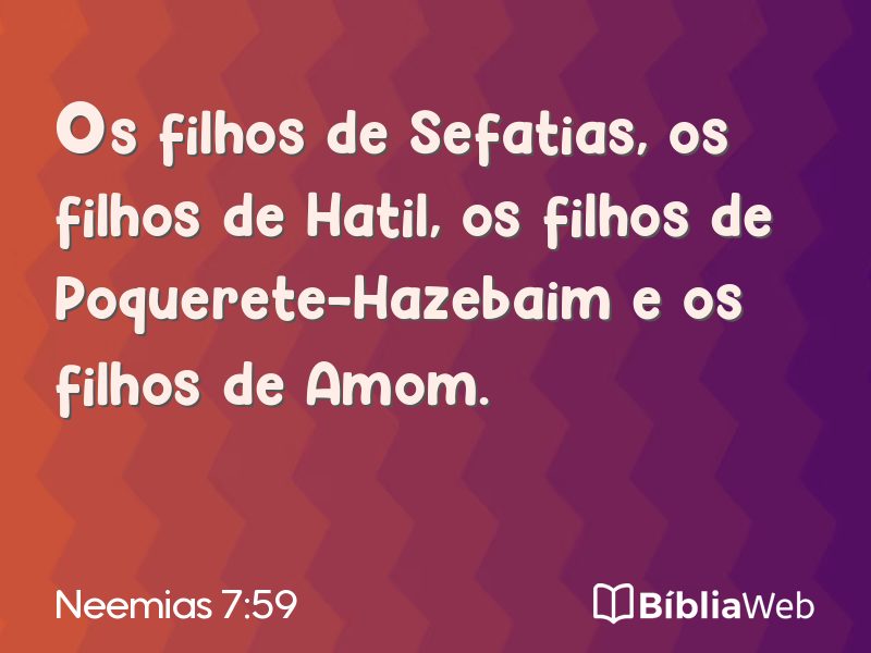 Neemias 7:59 em imagem para compartilhar
