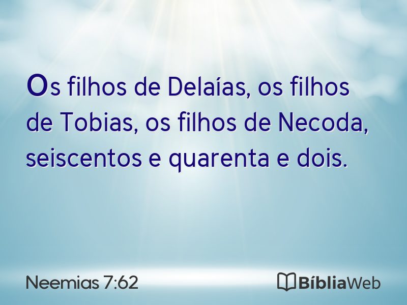 Neemias 7:62 em imagem para compartilhar