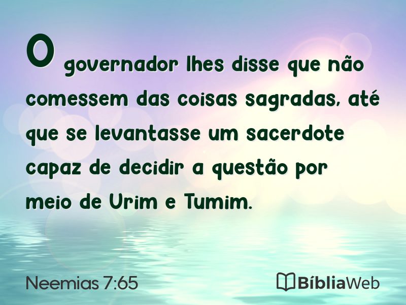 Neemias 7:65 em imagem para compartilhar