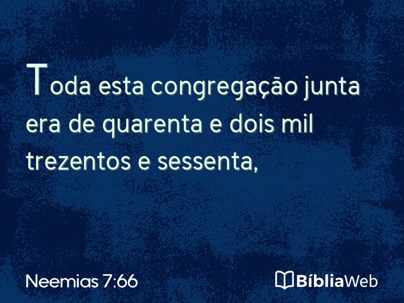 Neemias 7:66 em imagem para compartilhar