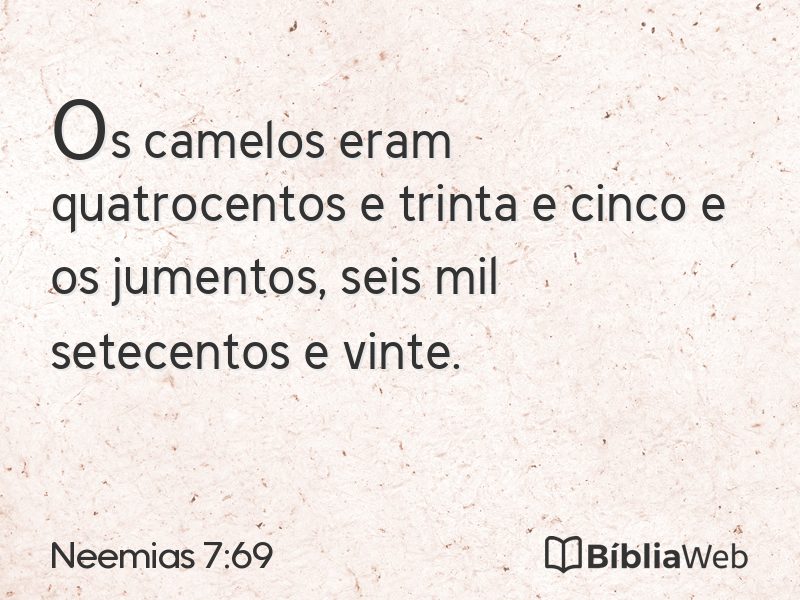 Neemias 7:69 em imagem para compartilhar
