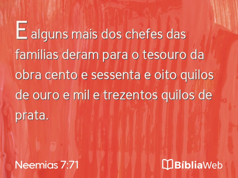 Neemias 7:71 em imagem para compartilhar