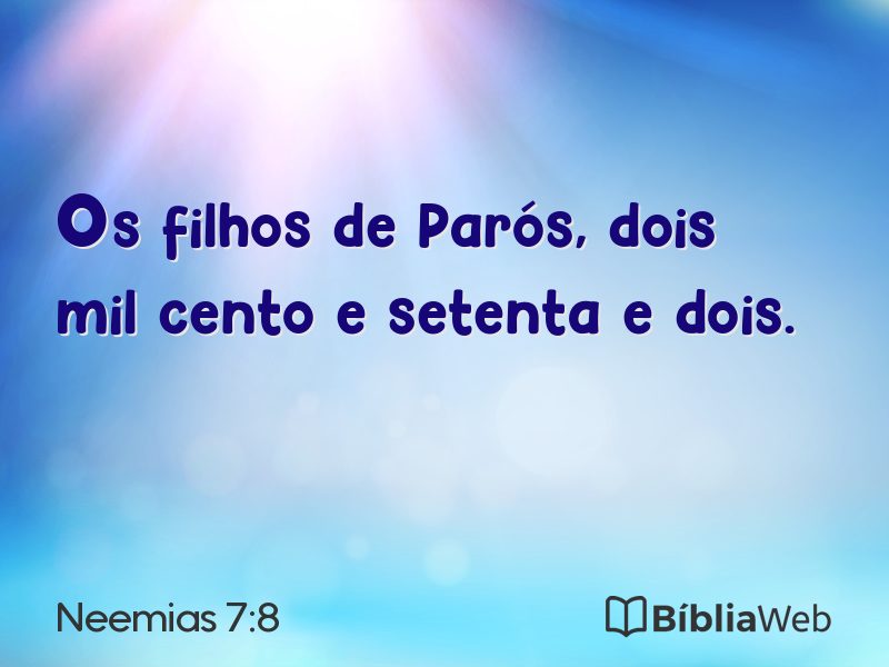 Neemias 7:8 em imagem para compartilhar