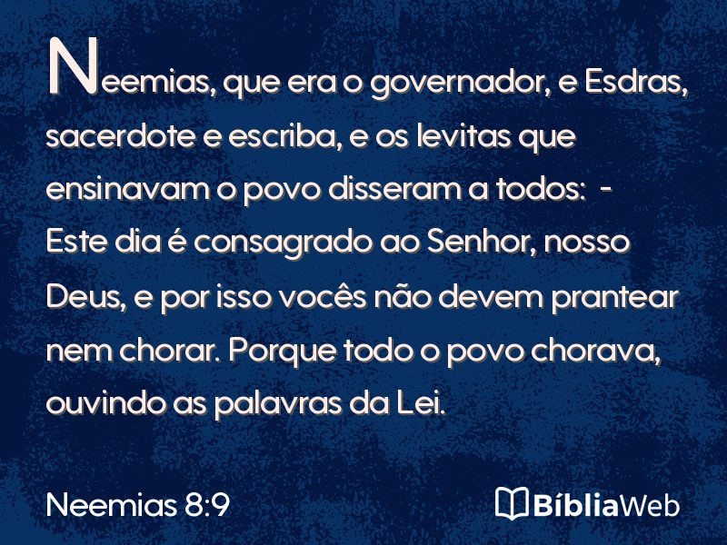 Neemias 8:9 em imagem para compartilhar