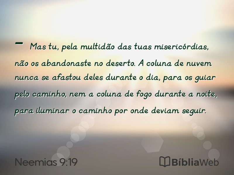 Neemias 9:19 em imagem para compartilhar