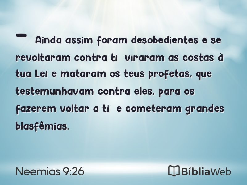 Neemias 9:26 em imagem para compartilhar
