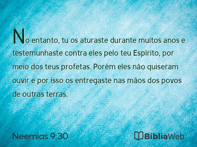 Neemias 9:30 em imagem para compartilhar