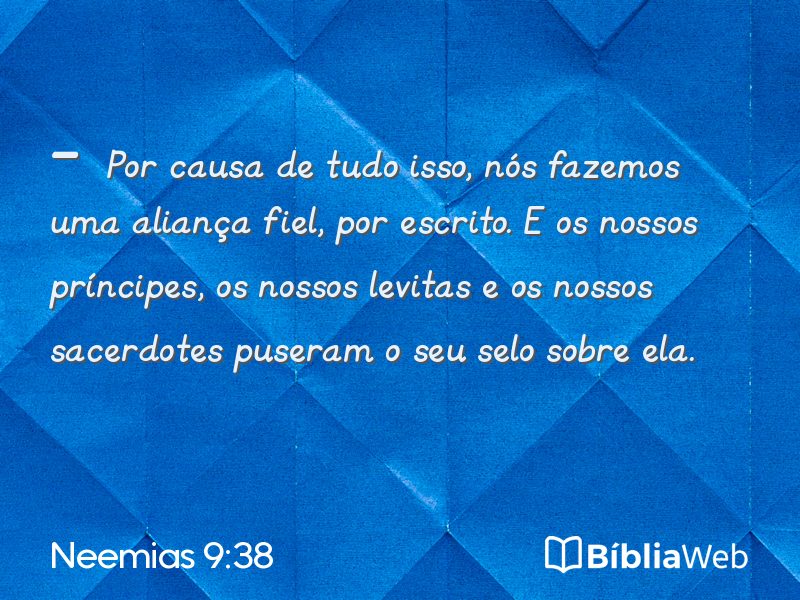 Neemias 9:38 em imagem para compartilhar