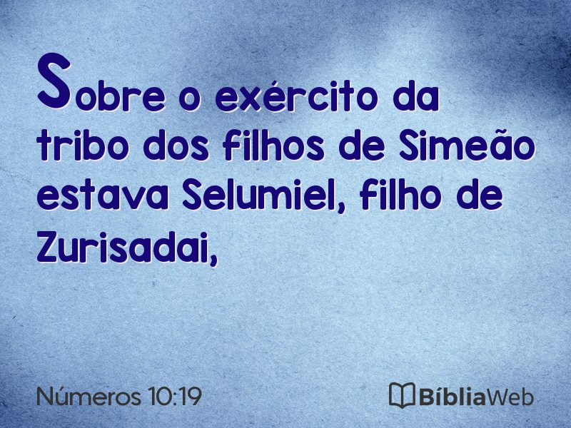 Números 10:19 em imagem para compartilhar