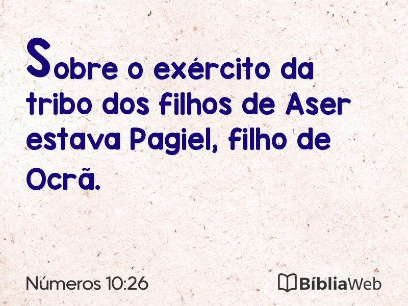 Números 10:26 em imagem para compartilhar