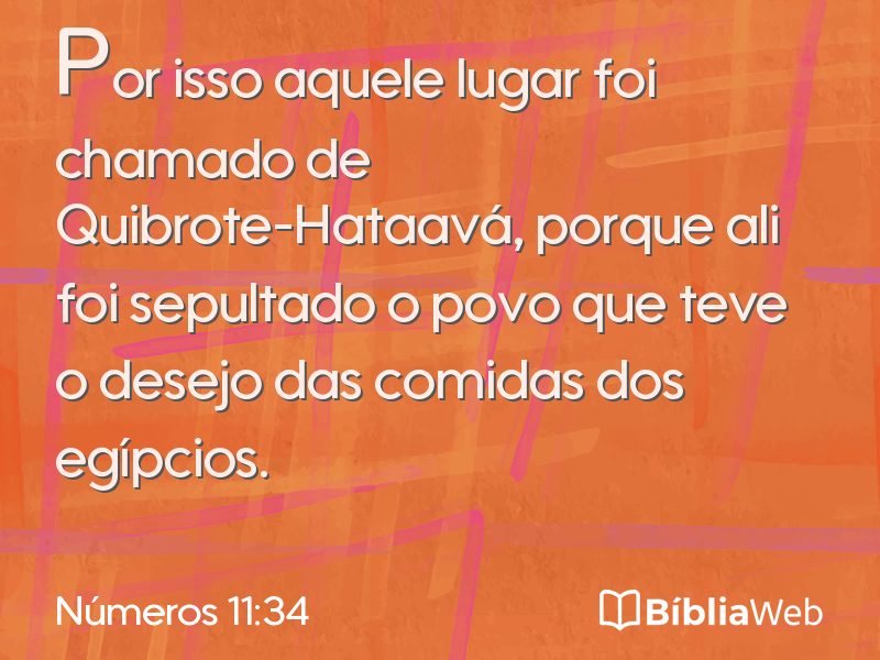 Números 11:34 em imagem para compartilhar