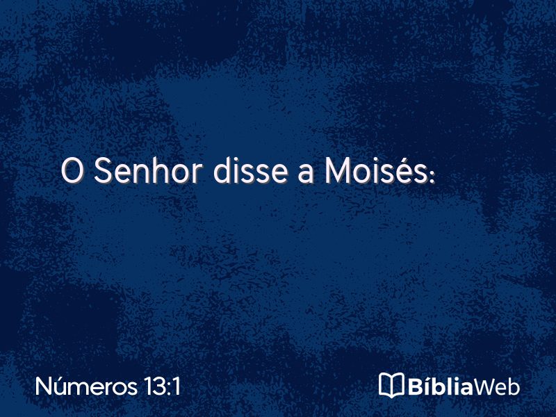 Números 13:1 em imagem para compartilhar