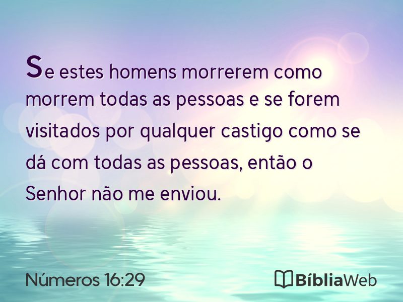 Números 16:29 em imagem para compartilhar