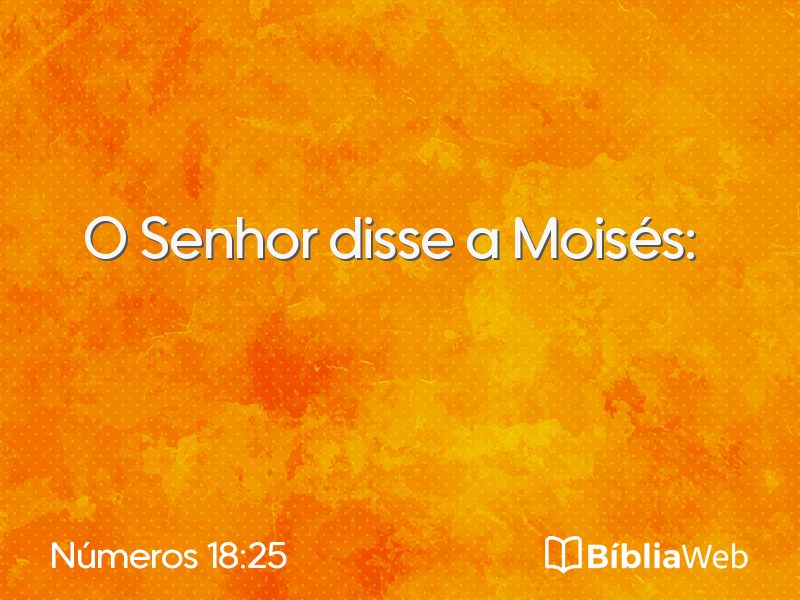 Números 18:25 em imagem para compartilhar