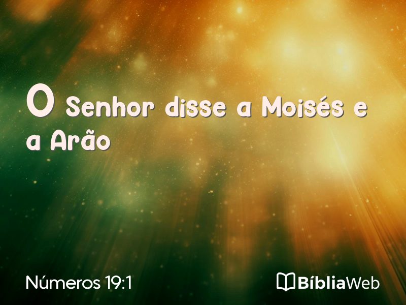 Números 19:1 em imagem para compartilhar