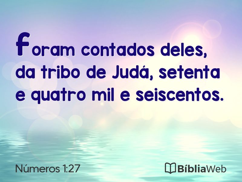 Números 1:27 em imagem para compartilhar