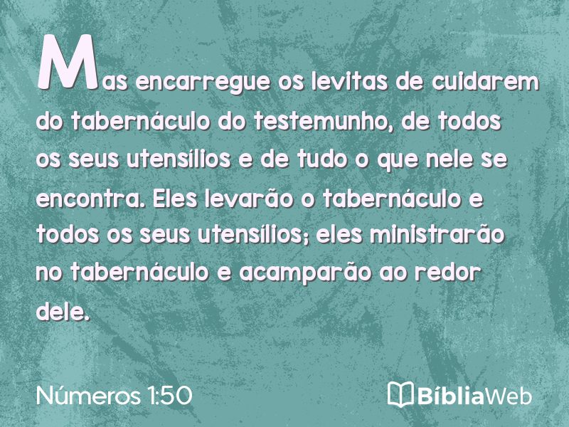 Números 1:50 em imagem para compartilhar