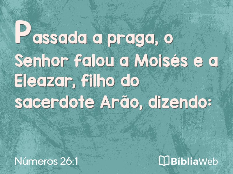 Números 26:1 em imagem para compartilhar