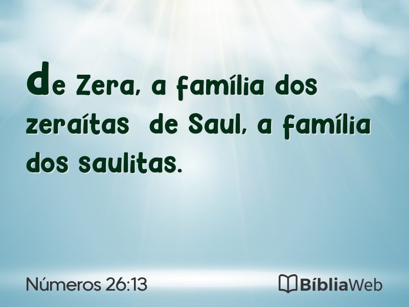 Números 26:13 em imagem para compartilhar