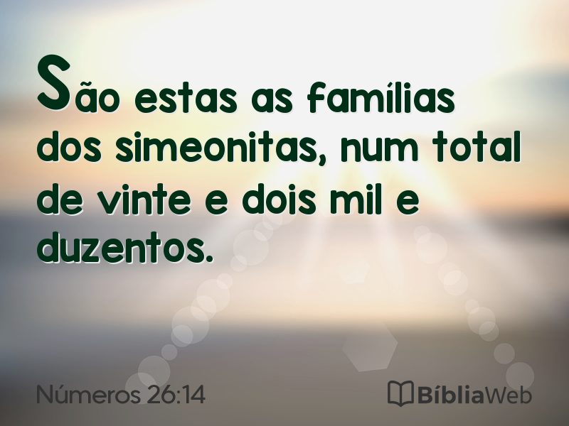Números 26:14 em imagem para compartilhar