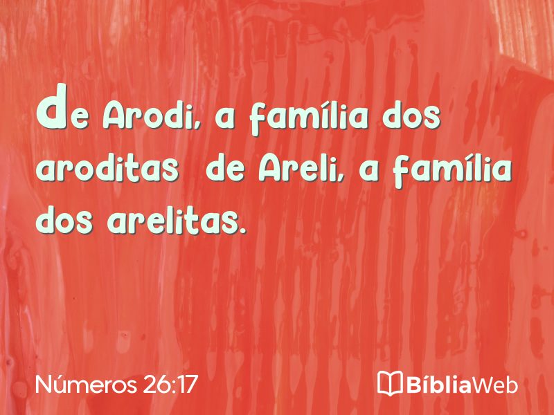 Números 26:17 em imagem para compartilhar