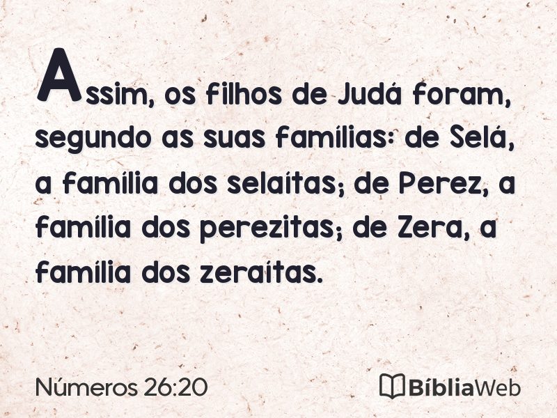 Números 26:20 em imagem para compartilhar