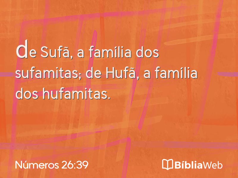 Números 26:39 em imagem para compartilhar