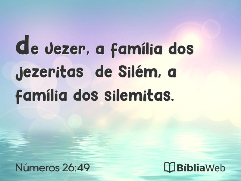 Números 26:49 em imagem para compartilhar