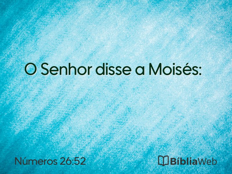 Números 26:52 em imagem para compartilhar