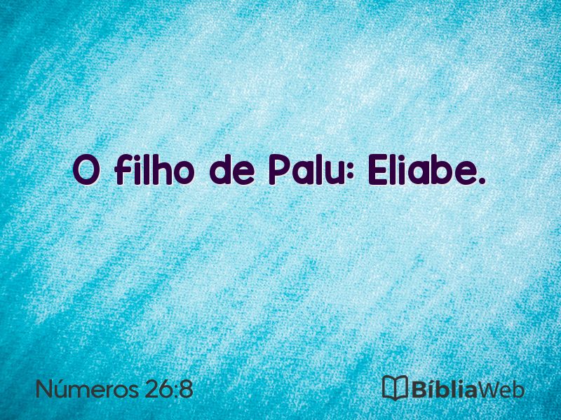 Números 26:8 em imagem para compartilhar