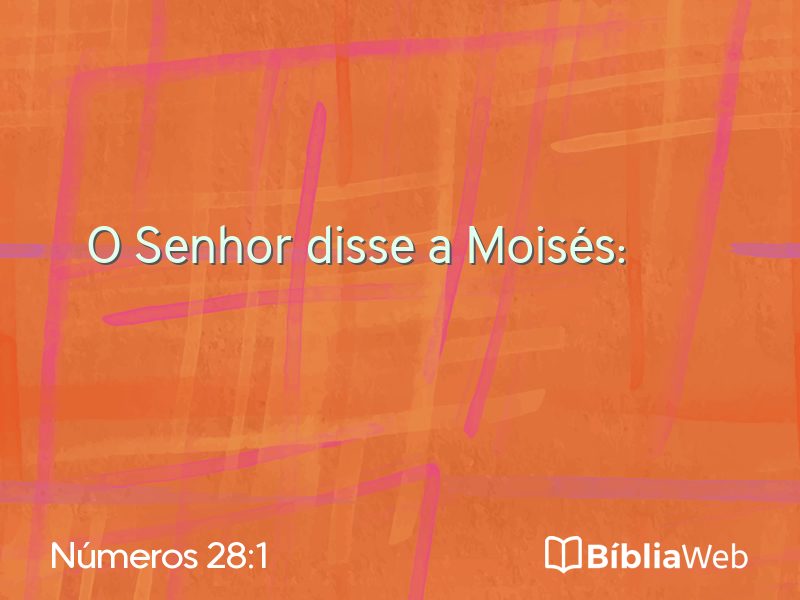 Números 28:1 em imagem para compartilhar