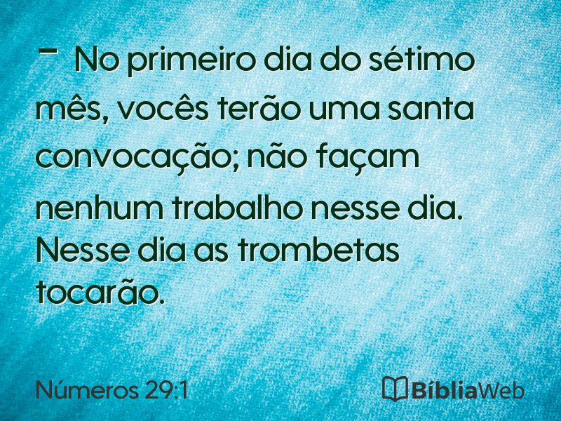 Números 29:1 em imagem para compartilhar