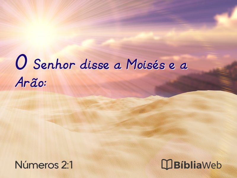 Números 2:1 em imagem para compartilhar