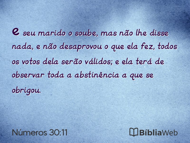 Números 30:11 em imagem para compartilhar