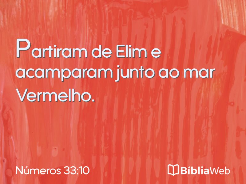Números 33:10 em imagem para compartilhar
