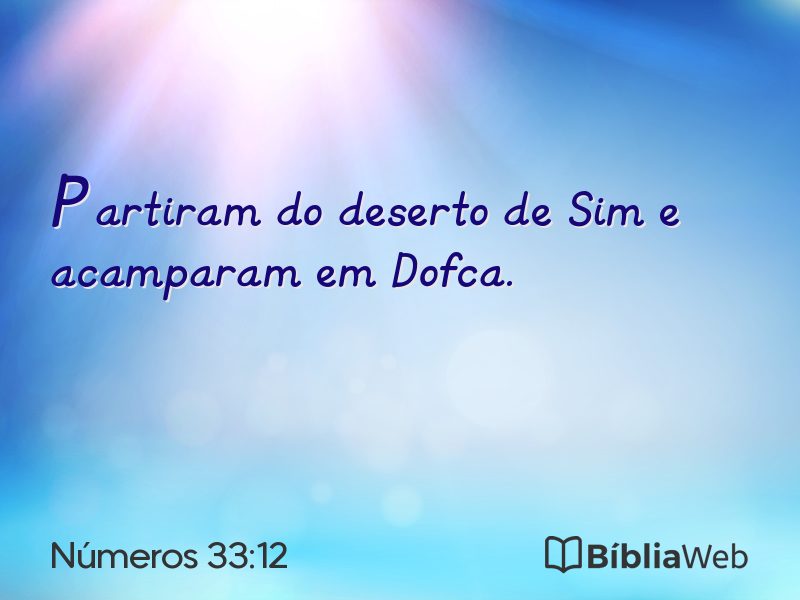 Números 33:12 em imagem para compartilhar
