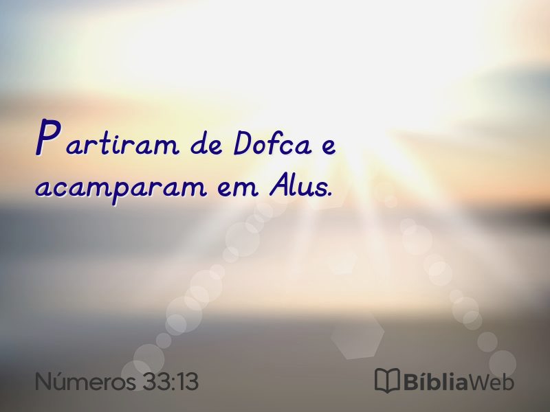 Números 33:13 em imagem para compartilhar