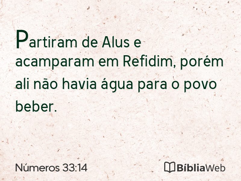 Números 33:14 em imagem para compartilhar