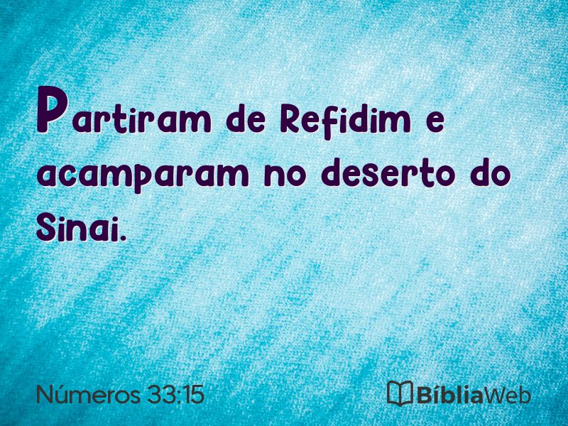 Números 33:15 em imagem para compartilhar