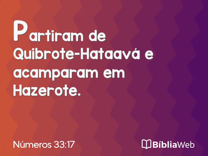 Números 33:17 em imagem para compartilhar