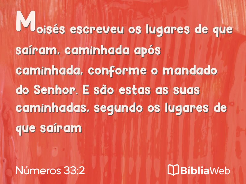 Números 33:2 em imagem para compartilhar
