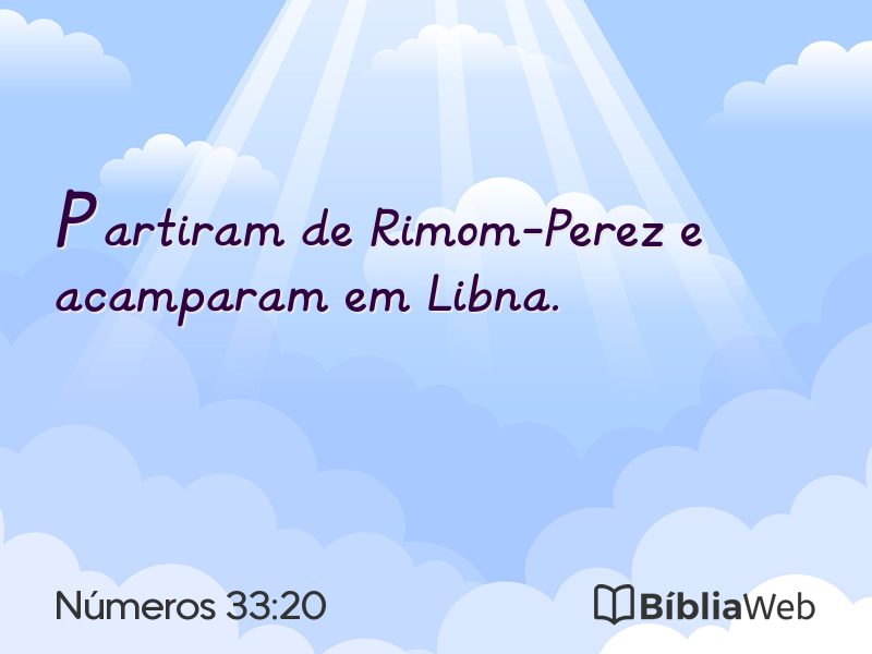 Números 33:20 em imagem para compartilhar