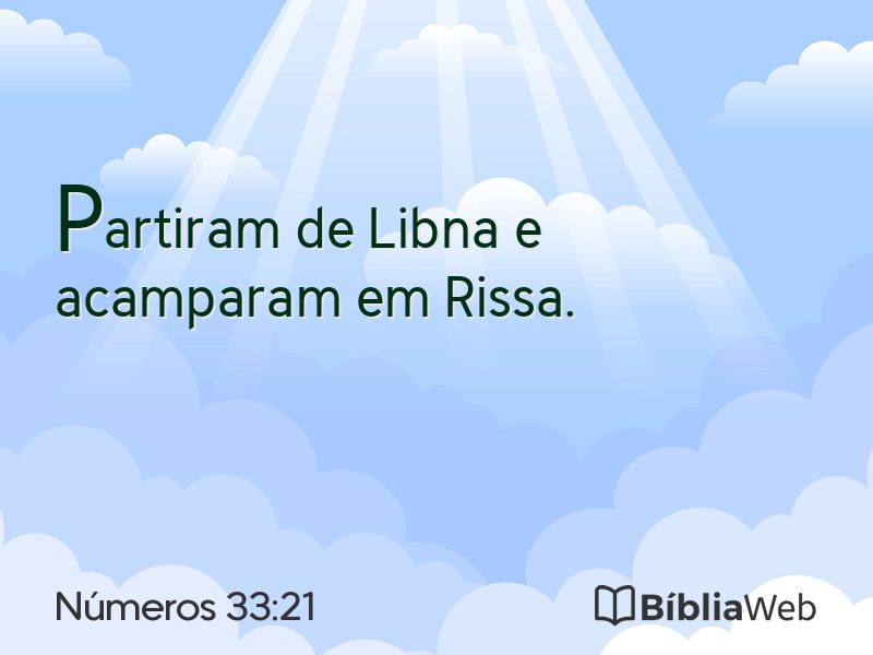 Números 33:21 em imagem para compartilhar