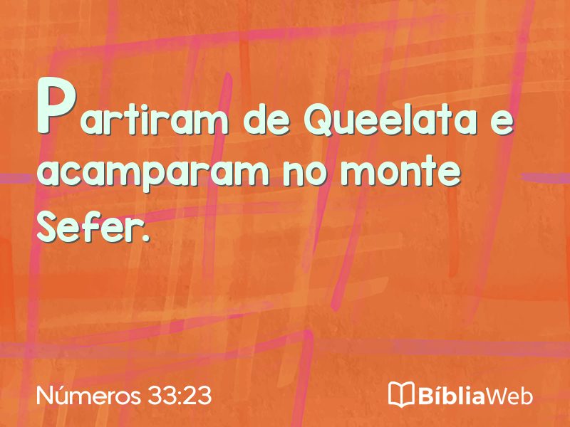 Números 33:23 em imagem para compartilhar
