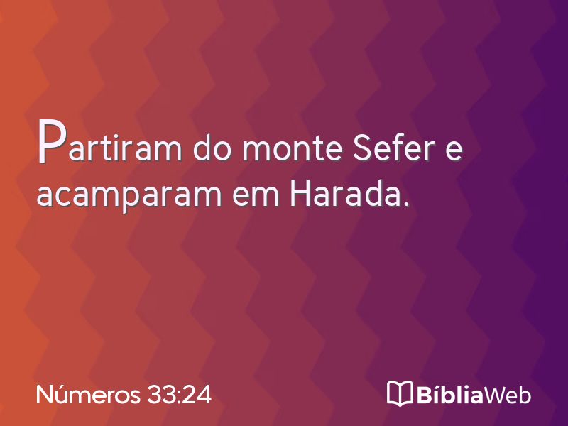 Números 33:24 em imagem para compartilhar