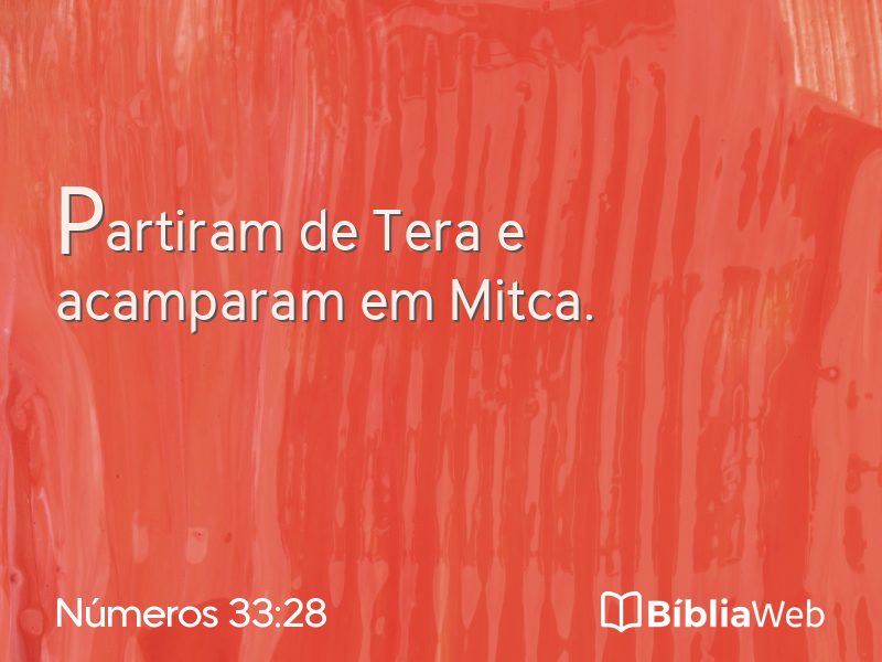 Números 33:28 em imagem para compartilhar